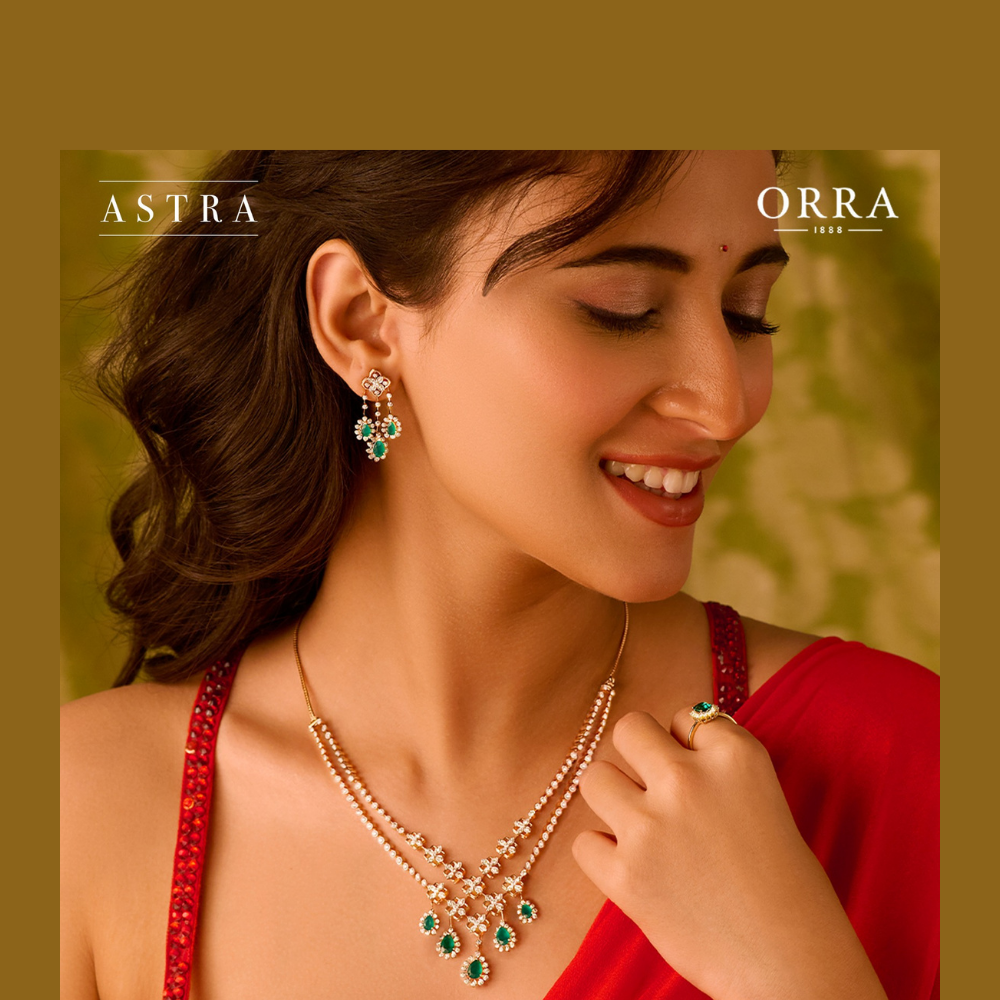ORRA Diamond Jewellery letest diamond necklace sets